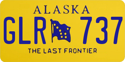 AK license plate GLR737