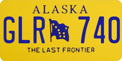 AK license plate GLR740