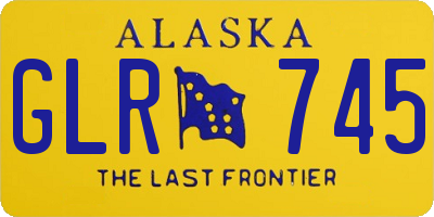 AK license plate GLR745