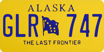 AK license plate GLR747