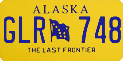 AK license plate GLR748