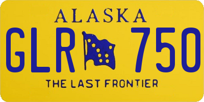 AK license plate GLR750