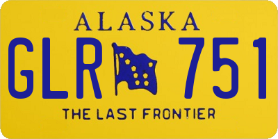 AK license plate GLR751