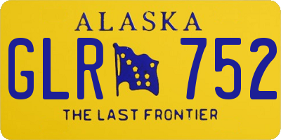 AK license plate GLR752