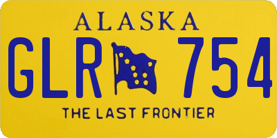 AK license plate GLR754