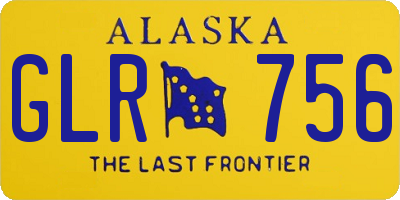 AK license plate GLR756