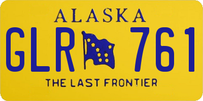 AK license plate GLR761
