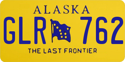 AK license plate GLR762