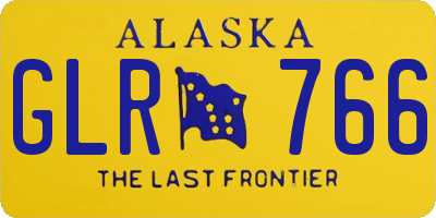AK license plate GLR766