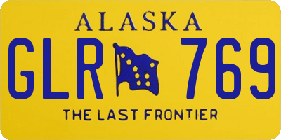 AK license plate GLR769