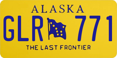 AK license plate GLR771