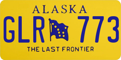 AK license plate GLR773