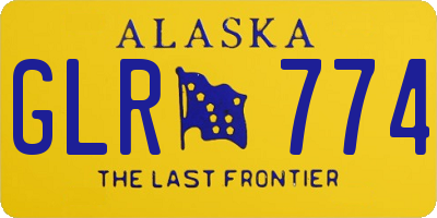 AK license plate GLR774