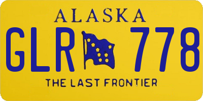 AK license plate GLR778