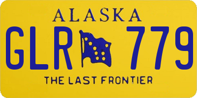 AK license plate GLR779