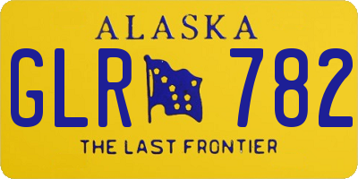 AK license plate GLR782