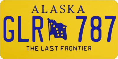 AK license plate GLR787