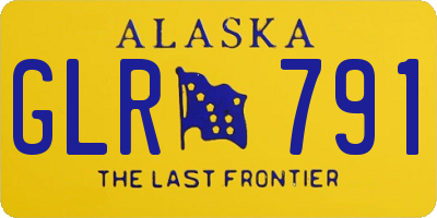 AK license plate GLR791