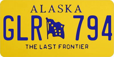 AK license plate GLR794