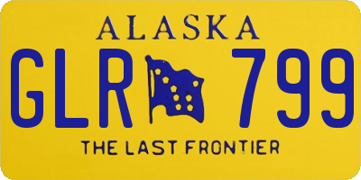 AK license plate GLR799