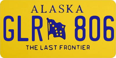 AK license plate GLR806