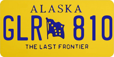 AK license plate GLR810