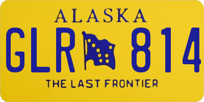 AK license plate GLR814