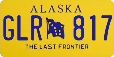 AK license plate GLR817