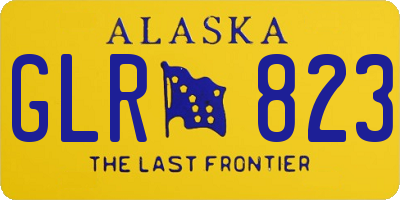 AK license plate GLR823