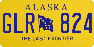 AK license plate GLR824