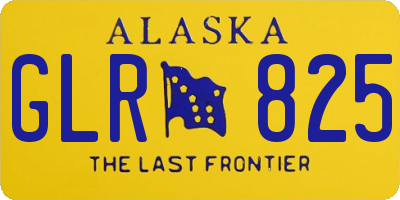 AK license plate GLR825