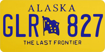 AK license plate GLR827