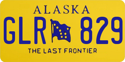 AK license plate GLR829