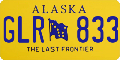 AK license plate GLR833
