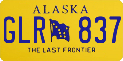 AK license plate GLR837