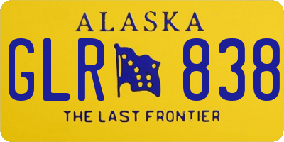 AK license plate GLR838