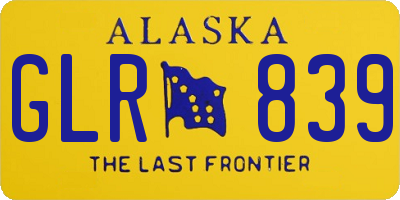 AK license plate GLR839