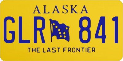 AK license plate GLR841