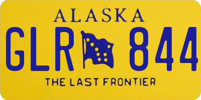 AK license plate GLR844