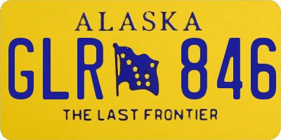 AK license plate GLR846