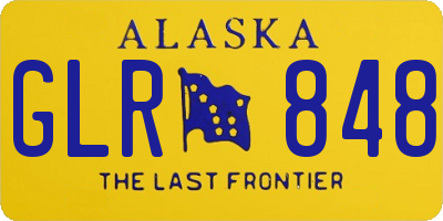 AK license plate GLR848