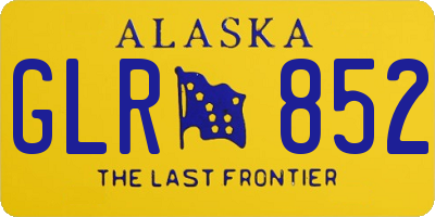 AK license plate GLR852