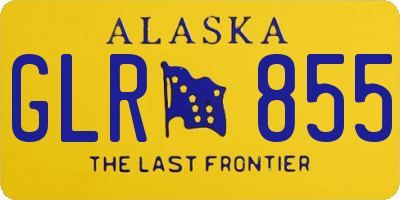 AK license plate GLR855