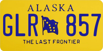 AK license plate GLR857