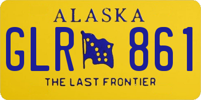 AK license plate GLR861