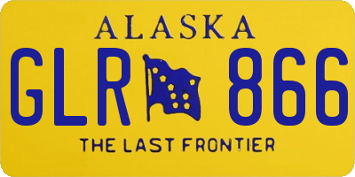 AK license plate GLR866