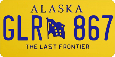 AK license plate GLR867