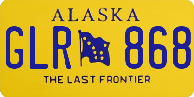 AK license plate GLR868