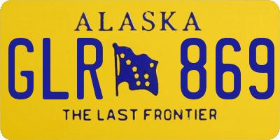 AK license plate GLR869