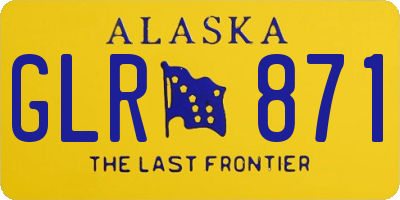 AK license plate GLR871